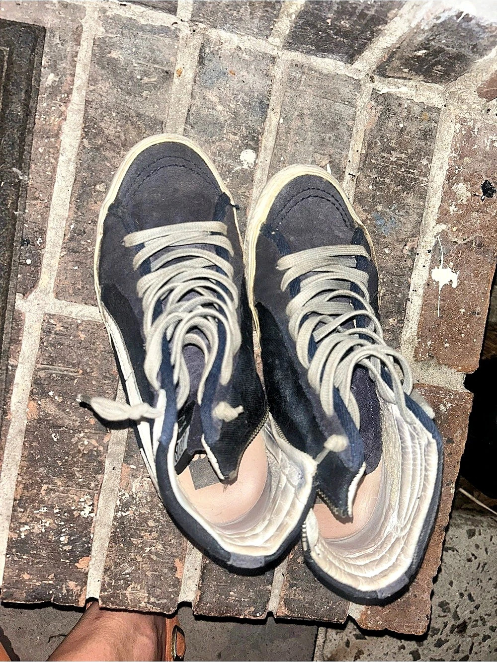 Golden Goose SLIDE high-top sneaker Sneakers in Navy Size 8